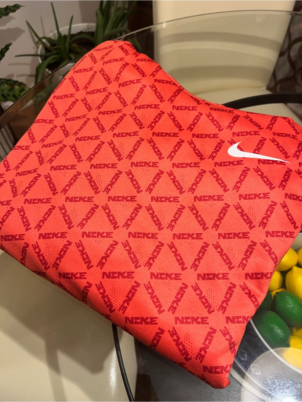Men's Nike Red Logo Performance Hoodie